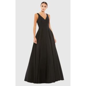 Black Classic Sleeveless A-Line Gown with Pockets, 10, NWT